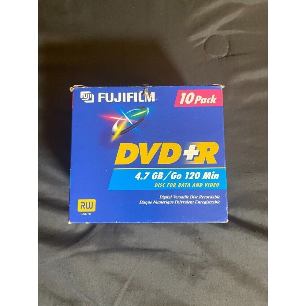 Fujifilm 10 Pack New in Box DVD + R Discs